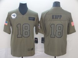 Los Angeles Rams #18 Cooper Kupp Nike Olive 2019 Salute to Service Game Jersey