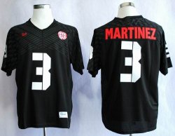 Nebraska Cornhuskers Taylor Martinez 3 blcak College Football Jersey