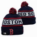 2024 Boston Red Sox dark blue white MLB Cuffed Knit Hats