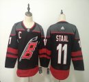 Adidas Carolina Hurricanes #11 Jordan Staal black Hockey Jerseys