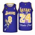 Los Angeless Lakers #8 and #24 purple Mamba NBA jersey -SG