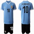 2019-2020 Uruguay national team #10 DE ARRASCAETA skyblue jerseys home