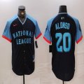 National League #20 Pete Alonso Nike Navy 2024 MLB All-Star Game Limited Player Jersey 02