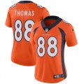 Women Nike Denver Broncos 88 Thomas orange Color Rush Limited Jersey