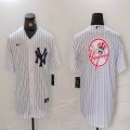 Nike Yankees blank white MLB baseball Jersey -BD 11