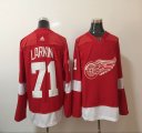 Adidas Detroit Red Wings #71 Dylan Larkin Red hockey jersey