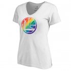 Women's White Golden State Warriors Fanatics Branded Team Pride V-Neck T-Shirt