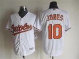 Baltimore Orioles #10 Adam Jones white majestic baseball jersey