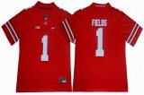 Georgia Bulldogs #1 Justin Fields red College Football Color Rush Limited Jersey-HJ