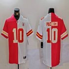 Nike Kansas City Chiefs #10 Isiah Pacheco red white splits Color Rush Limited Jerseys