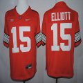 Ohio State Buckeyes #15 Ezekiel Elliott Red Football Playoff National Championship Diamond Red Jerseys