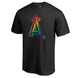 Men\'s Los Angeles Angels Fanatics Branded Pride Black T-Shirt