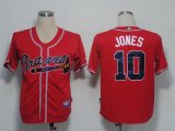 MLB Jerseys Atlanta Braves 10 Jones Red