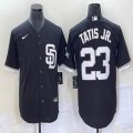 Nike San Diego Padres #23 Fernando Tatis Jr black majestic mlb Jerseys Joint name