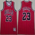 Chicago Bulls #23 Michael Jordan red throwback basketball jerseys -TY