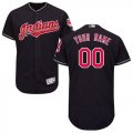 Custom Cleveland Indians black Flexbase Authentic Collection Jersey