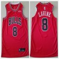 Nike Chicago Bulls #8 Zach Lavine red nba basketball jersey-TY