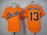 Baltimore Orioles #13 Manny Machado Orange new MLB Jerseys