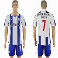 2016-2017 Porto club VARELA #7 white blue soccer jersey home