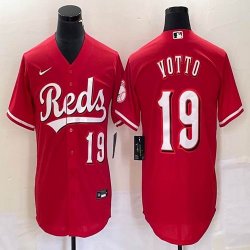 Nike Cincinnati Reds #19 Joey Votto redmajestic baseball jerseys -BD