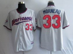 Minnesota Twins 33 Morneau Grey MLB Jerseys