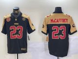 Nike San Francisco 49ers #23 Christian McCaffrey black yellow Nike Vapor F.U.S.E. Limited Jersey-BD 01