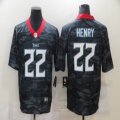 Nike Tennessee Titans #22 Derrick Henry black camo Color Rush Limited Jersey-BD