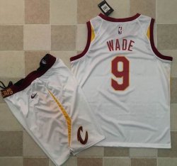 Nike Cleveland Cavaliers #9 Dwyane Wade white nba suits