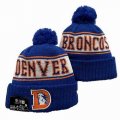 2024 Broncos blue white orange NFL Sports Cuffed Knit Hats