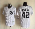 New York Yankees #42 Mariano Rivera white majestic baseball jersey