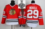 2013 NHL Stanley Cup Reebok Chicago Blackhawks BICKELL 29# Red Jerseys