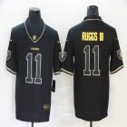 Nike Raiders #11 Henry Ruggs III black Gold Color Rush Limited Jersey