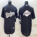 Nike Los Angeles Dodgers Blank black majestic baseball jerseys -BD 01