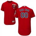 Custom Minnesota Twins red Flexbase Authentic Collection Jersey(1)