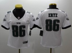 Women Nike Philadelphia Eagles #86 Zach Ertz white Color Rush Limited Jersey