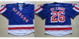 Reebok New York Rangers ST.LOUIS 26# blue hockey jerseys