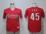 Houston Astros 45 Lee Red MLB jerseys