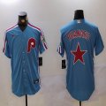 Nike Philadelphia Phillies skyblue throwback baseball jerseys-BD