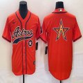 Nike Houston Astros blank orange majestic baseball jerseys big logo Joint name -BD 01