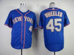 New York Mets WHEELER 45 blue gray jerseys