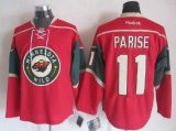 Minnesota Wild #11 Zach Parise Red hockey Jerseys