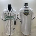 Nike Jacksonville Jaguars blank white baseball jerseys Joint name-BD 01