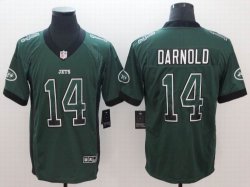 Nike New York Jets #14 Sam Darnold green drift Color Rush Limited Jersey