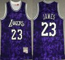 Los Angeles Lakers #23 LeBron James purple fashion NBA basketball jersey-XD