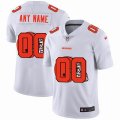 Customized Nike Cleveland Browns white Color Rush Limited Jersey Shadow edition