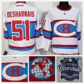 Montreal Canadiens #51 David Desharnais White ice hockey Jersey 2016 winter classic patch