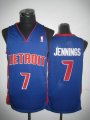 NBA Detroit Pistons JENNINGS 7# blue jersyes