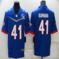 Nike Saints #41 Alvin Kamara Blue 2022 All-Star NFL Jersey