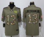 Nike New York Giants #13 Odell Beckham Jr green camo Color Rush Limited Jersey