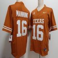 Nike Texas Longhorns #16 Peyton Manning orange College NCAA Jersey XST